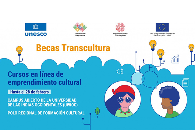 El Programa Transcultura de la UNESCO y la UE extiende hasta el 28 de febrero su Segunda Convocatoria de Becas